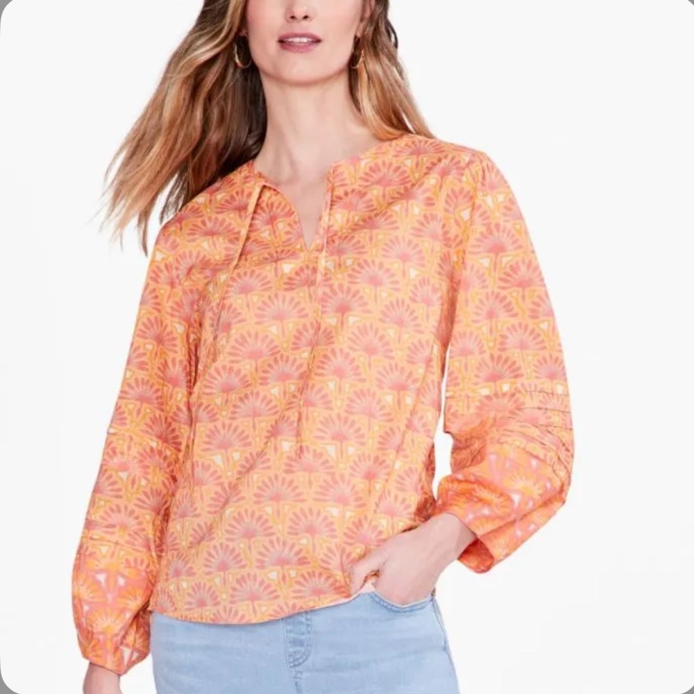 NWT Nic + Zoe Swan Rays Top